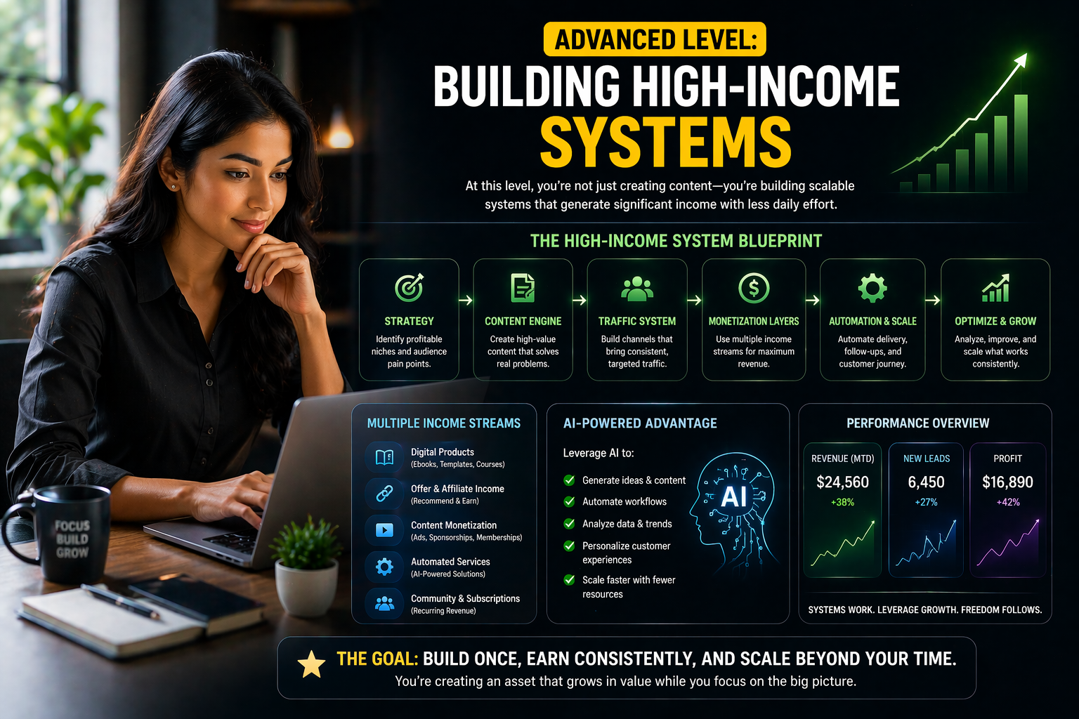 Building high income systems using AI automation and scalable digital strategies