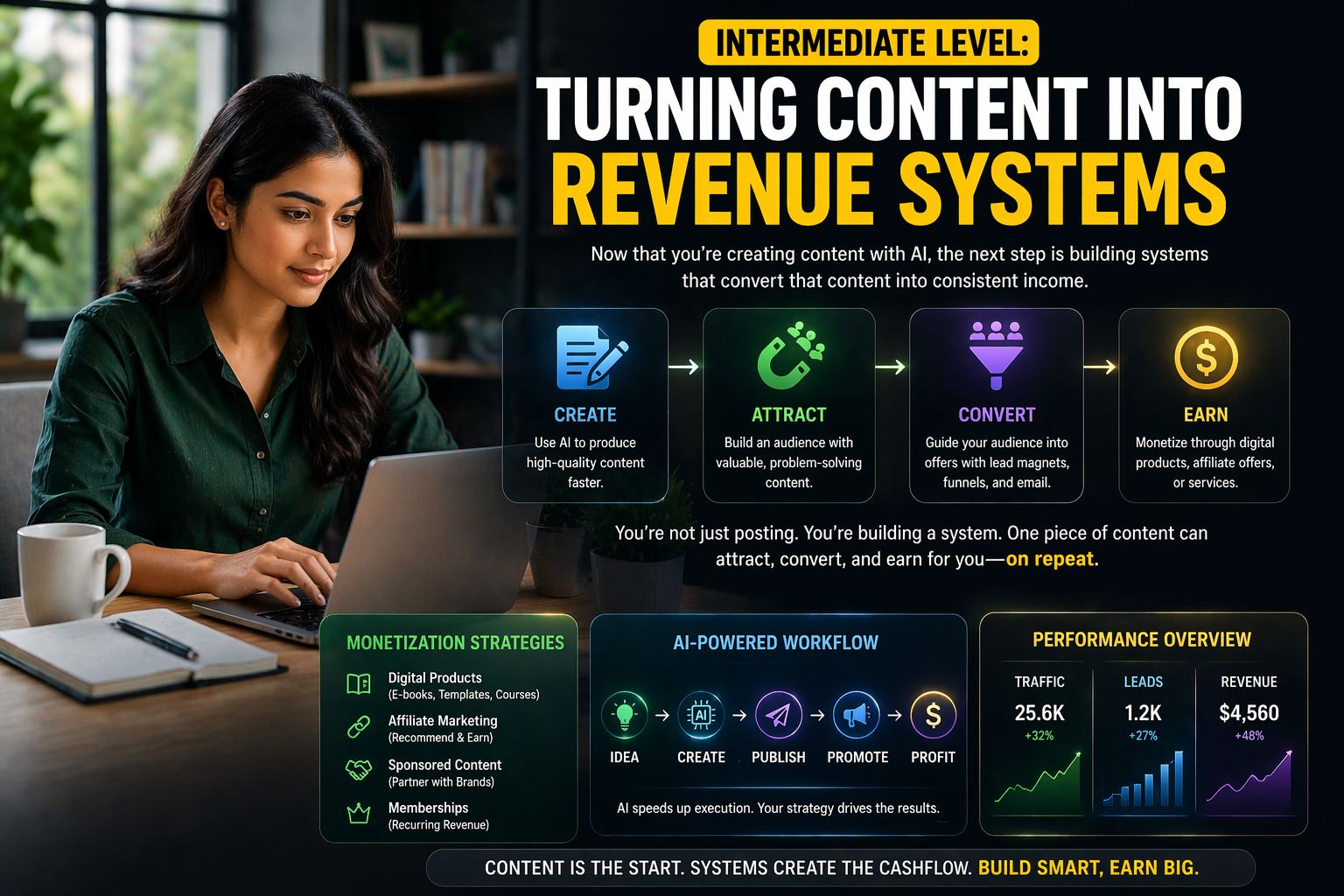 Turning content into revenue systems using AI automation and digital marketing strategies